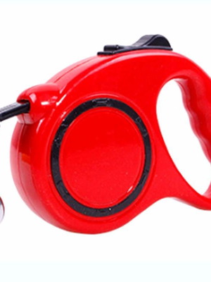 Automatic dog leash red for small and medium pets
