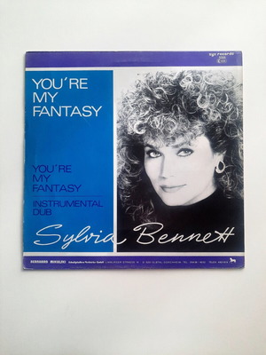Sylvia Bennett You're My Fantasy 12" vinyl like new, synth-pop