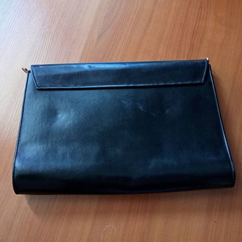 Vintage black handbag, missing shoulder strap
