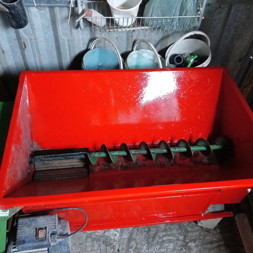 Electric grape crusher and press 70cm height, used