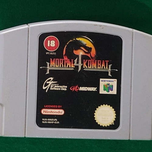 Mortal Kombat 4 Nintendo 64 game cartridge