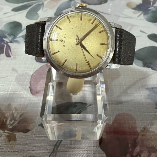 Zenith Vintage Watch used, gold crown, manual hand winding