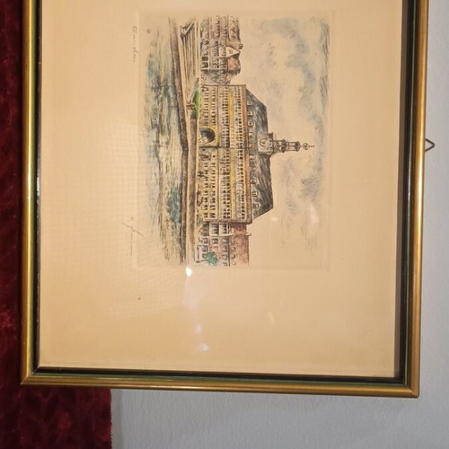 Painting The Town Hall of Emden new in frame