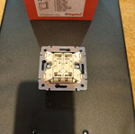 Legrand switches new, 1 double button, 2 single button