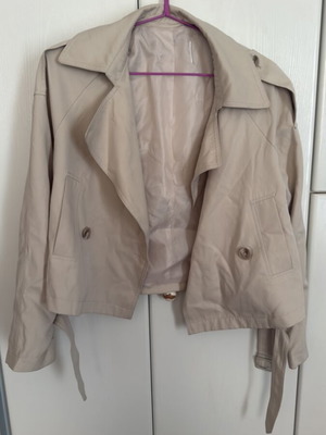 Beige jacket worn once, size S