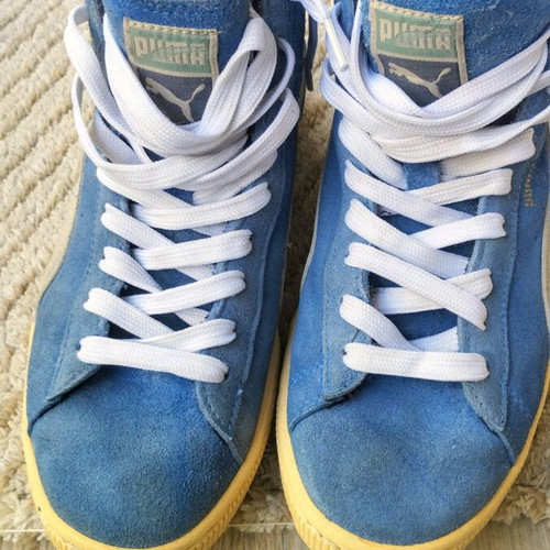 Puma Suede Unisex Ankle Boots like new, size 39.5, blue