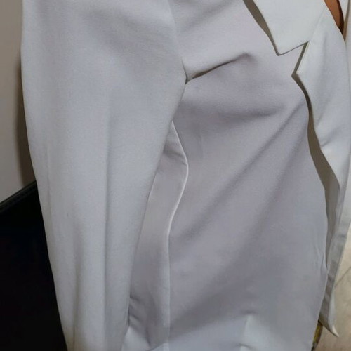 Stradivarius white sheer blazer like new, size S