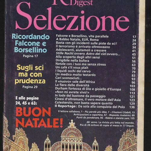 Selezione Reader's Digest 1993 used magazine 18.5x13.5 cm, 175 pages