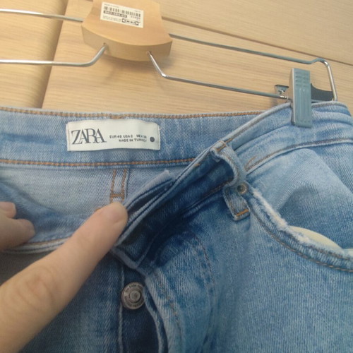Zara Crop Jeans Mom's Fit Blue Like New