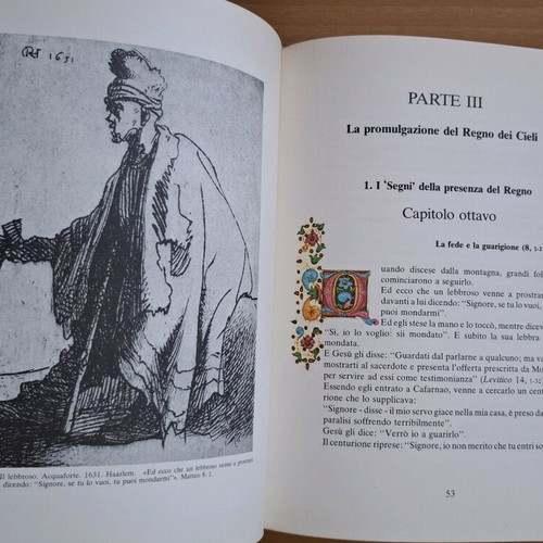 Hardcover book I Vangeli illustrati da Rembrandt like new, Italian