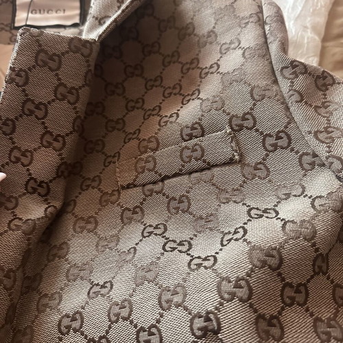 Gucci jacket with Swarovski crystals new with tag beige brown