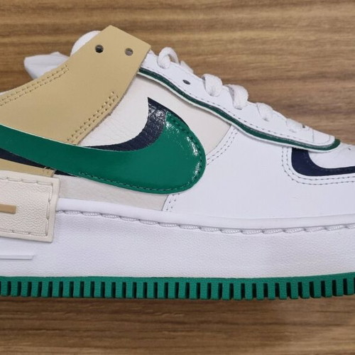 Nike Air Force 1 Shadow new, size 39, white and green