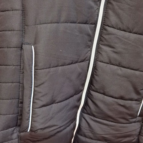 La gear unisex winter jacket used, black with reflective strips