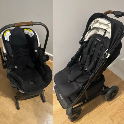 Nuna TAVOnext stroller and car seat set like new with extras