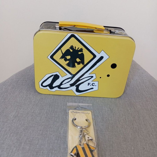 AEK authentic metal suitcase with metal plate and keychain gift