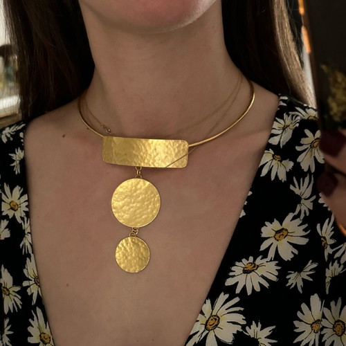 Choker κολιέ καινούργιο, χρυσαφί