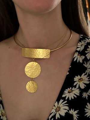 Choker κολιέ καινούργιο, χρυσαφί