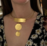 Choker κολιέ καινούργιο, χρυσαφί