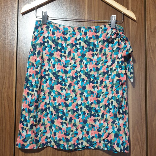 Pepe Jeans colorful skirt new, side tie, size S