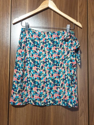 Pepe Jeans colorful skirt new, side tie, size S