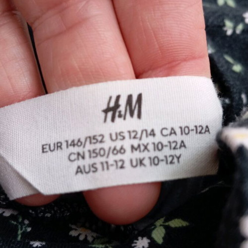 H&M Skirt 146/152 Like New, Black Multicolor