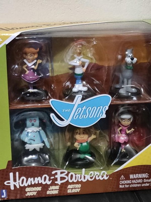 The Jetsons Hanna-Barbera collectible figure set like new, 6 pcs