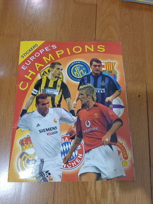 Περιοδικό αυτοκόλλητα "Europe's Champions" σαν καινούργιο, σχεδόν ολοκληρωμένο