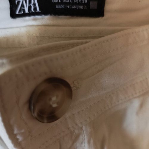 Balloon pants Zara size L beige like new, high waist