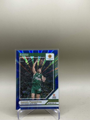 Ioannis Papapetrou Blue Laser card used, Donruss EuroLeague 2024-25
