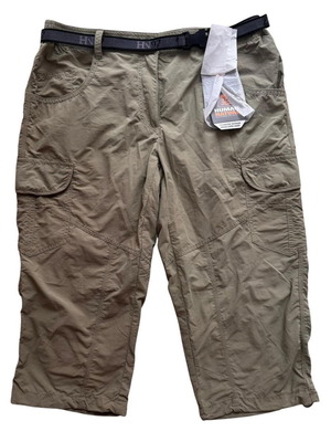 Human Nature Lady Luzia Khaki Capri Pants Size XL New