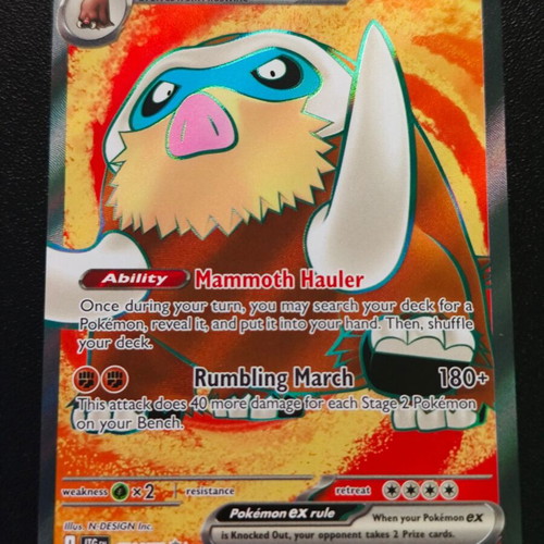 Pokemon Mamoswine ex 174/159 Cosmos Holo Journey Together 2025 new