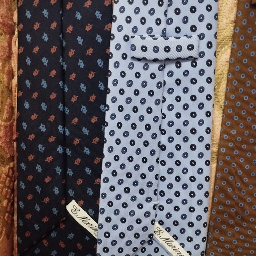 E Marinella Napoli Silk Ties pack of 7 like new, handmade