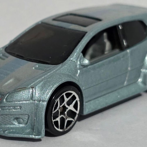 Hot Wheels Volkswagen Golf GTI Blue with Racing Strips used