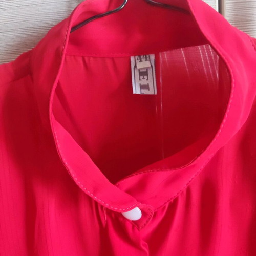Shirt with transparency like new, coral color, size L