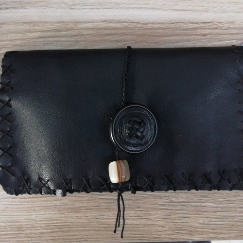 Handmade leather tobacco pouch