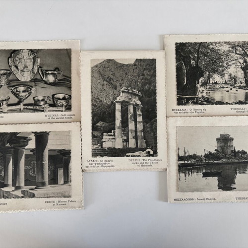Vintage postcard set like new, 17 pieces, embossed paper