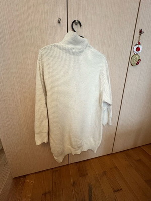 Bershka knitted blouse dress beige like new