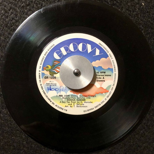 Donna Summer I Feel Love / Can't We Just Sit Down vinyl used, 7"