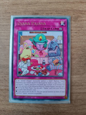 Ojama Pajama YuGiOh Card mint, 1st Edition, rare