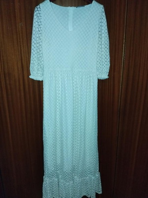Φόρεμα Brigitte Bardot x La Redoute άσπρο σαν καινούργιο, μέγεθος S 36-38