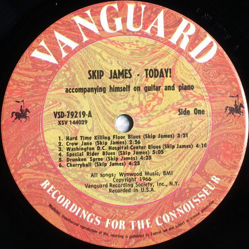 Skip James Today! LP used, blues