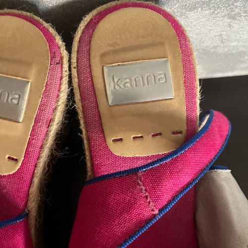 Kanna platform shoes like new, size 40, blue and pink