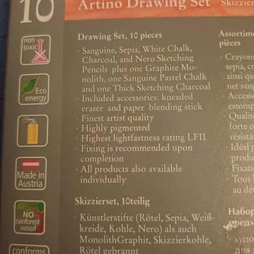 Cretacolor Artino drawing set new, 10 pieces