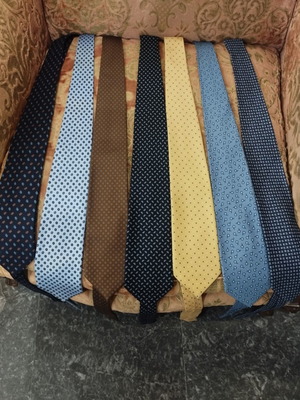 E Marinella Napoli Silk Ties pack of 7 like new, handmade