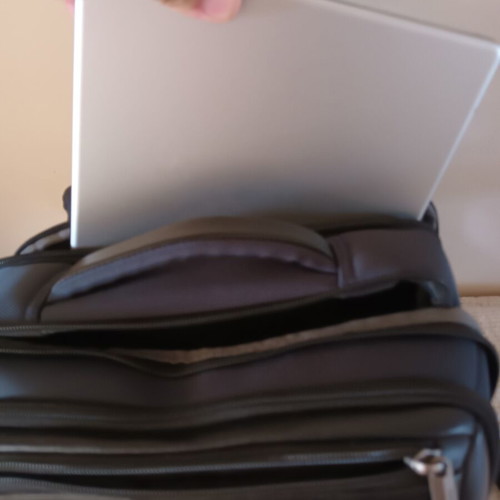 Nautica leather backpack like new with 8 compartments and USB port
