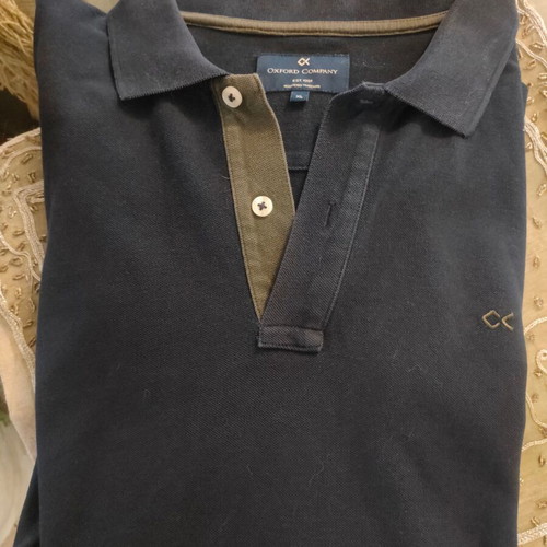 Oxford Company Polo XL used, dark blue, 100% cotton
