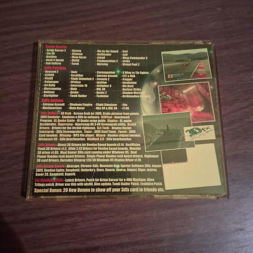 3dFx Dreams Volume 1 PC CD-ROM used, retro Windows 95 compilation