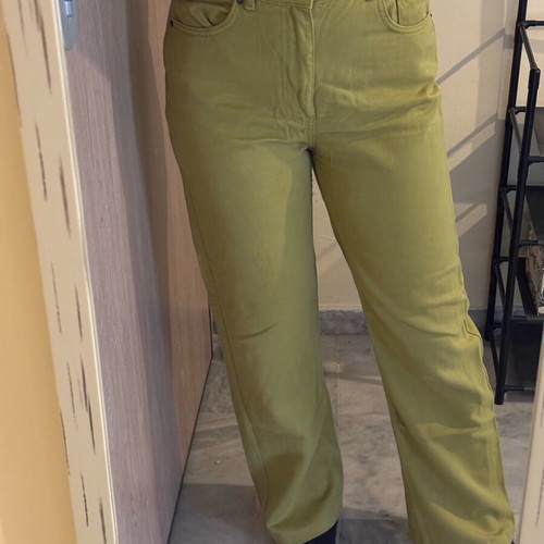 Pull & Bear green jeans used, comfortable