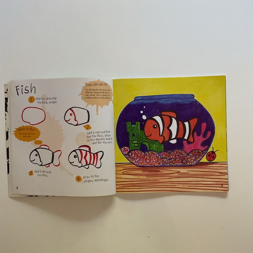 Painting book new, English, children's pets theme