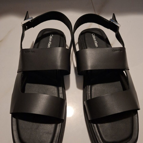 Calvin Klein men's black sandals size 46 new